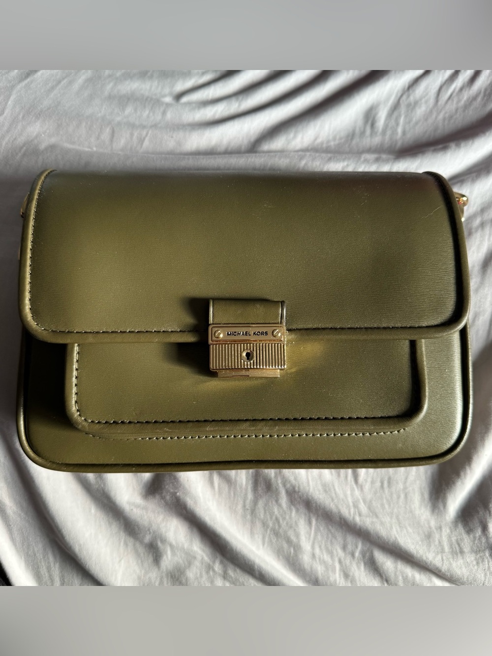 Michael Kors Olive Leather Crossbody